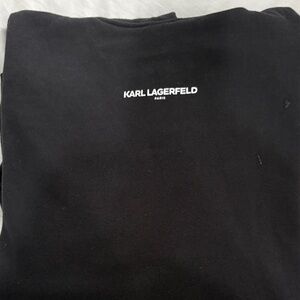 Karl Lagerfeld Black Sweatshirt with White Logo